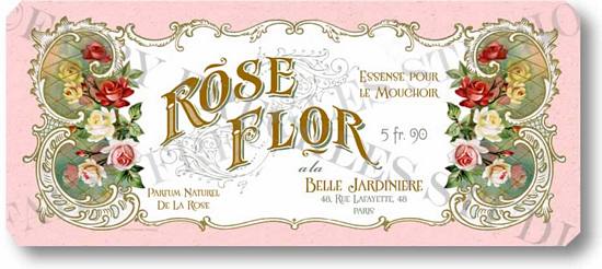 Item 53 French Perfume Label Plaque