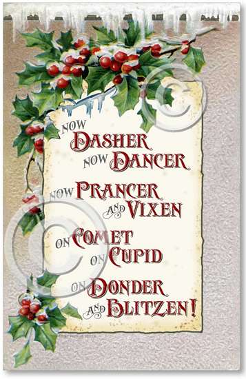 Item 1412 Christmas Reindeer Plaque