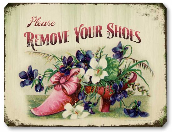 Item 1705 Remove Your Shoes Sign
