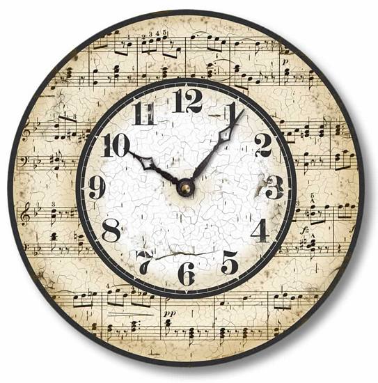 Musical Note Clock