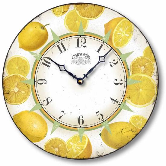 Item C6601 Refreshing Yellow Lemons Clock
