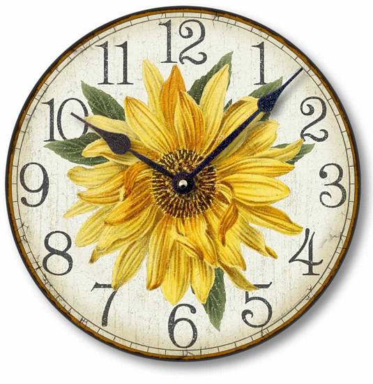 Item C8303 Vintage Style Sunflower Clock