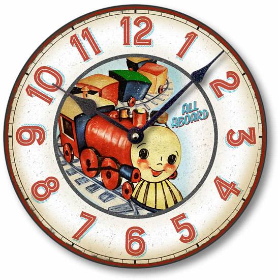 Item C9117 Classic Children's Train Clock
