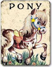Item 10105 Vintage Style Children's Pony Plaque