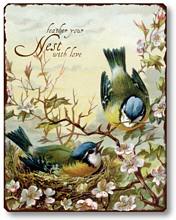 Item 254 Birds Nesting Plaque