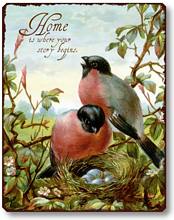 Item 255 Nesting Birds Plaque