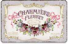 Item 5311 Vintage Style French Perfume Label Plaque