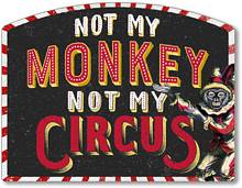 Item 6477 Monkey Circus Plaque