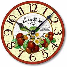 Item C2019 Red Cherries Clock