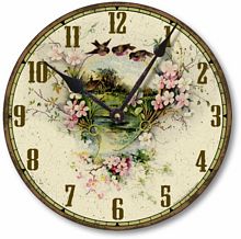 Item C2038 Vintage Victorian Style Country Cottage Wall Clock