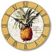 Item C2100 Vintage British Colonial Style Pineapple Wall Clock