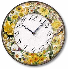 Item C2126  Nature's Golden Gems Clock
