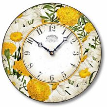 Item C2520 Daisies and Marigolds Wall Clock