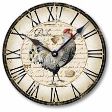 Item C5006 Country French Chicken Wall Clock