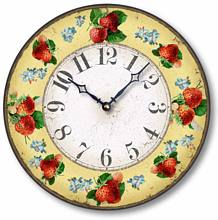 Item C6036 Vintage Style Strawberry Wall Clock