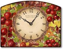 Item C720 Tabletop Autumn Leaves & Berries Clock