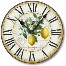 Item C8201 Antique Lemon Wall Clock
