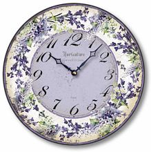 Item C8209 Lilacs and Lavender Clock