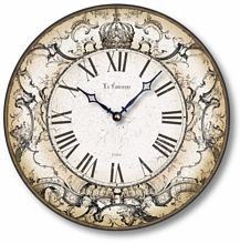 Item C8240 Old World Antique Style Crown Wall Clock