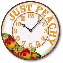 Item C8900 Casual Just Peachy Kitchen Wall Clock